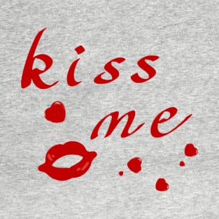 Kiss Me Hearts And Lips T-Shirt